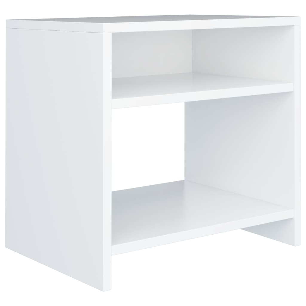 Nachtkastjes 2 st 40x30x40 cm bewerkt hout wit is nu te koop bij PeponiXL, paradijselijk wonen!