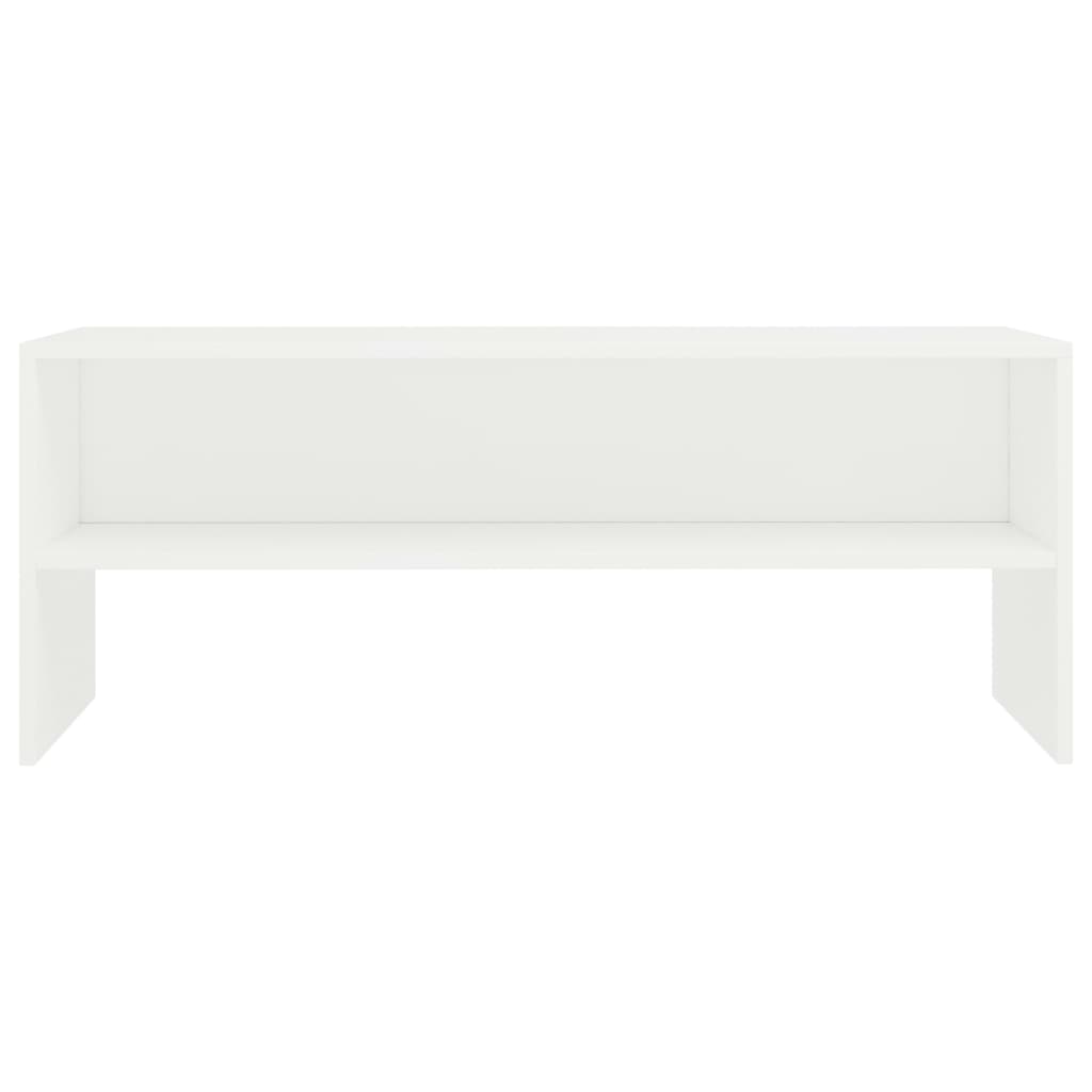 Tv-meubel 100x40x40 cm bewerkt hout wit is nu te koop bij PeponiXL, paradijselijk wonen!