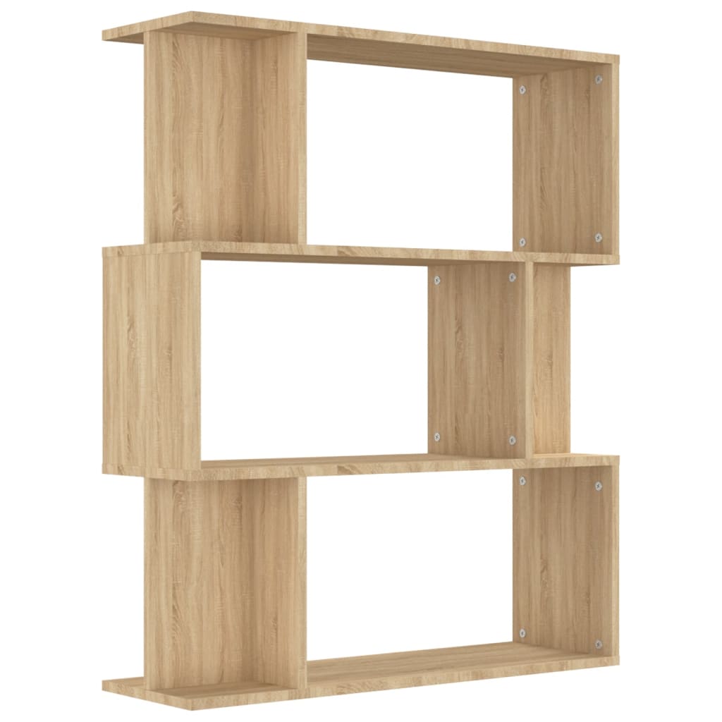 Boekenkast/kamerscherm 80x24x96 cm bewerkt hout sonoma eiken is nu te koop bij PeponiXL, paradijselijk wonen!