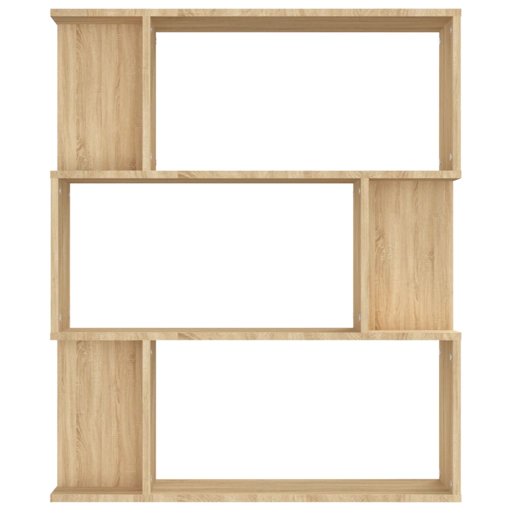 Boekenkast/kamerscherm 80x24x96 cm bewerkt hout sonoma eiken is nu te koop bij PeponiXL, paradijselijk wonen!