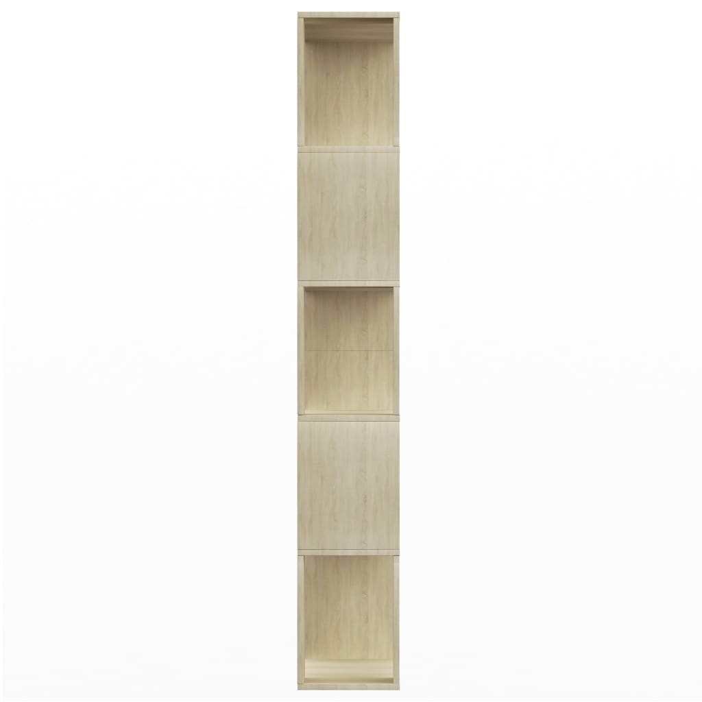 Boekenkast/kamerscherm 80x24x159 cm bewerkt hout sonoma eiken is nu te koop bij PeponiXL, paradijselijk wonen!