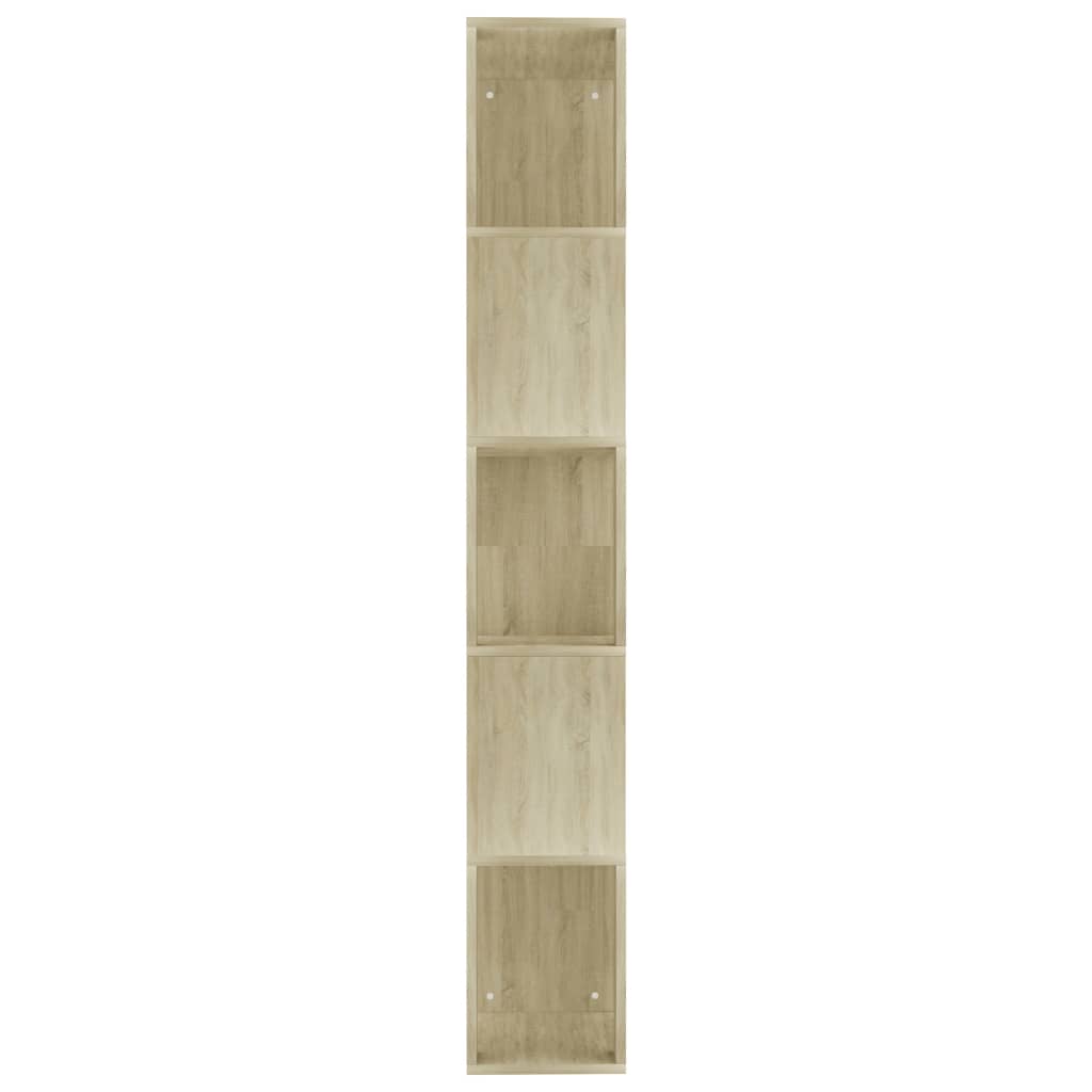Boekenkast/kamerscherm 45x24x159 cm bewerkt hout sonoma eiken is nu te koop bij PeponiXL, paradijselijk wonen!