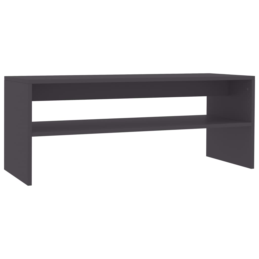 Salontafel 100x40x40 cm bewerkt hout grijs is nu te koop bij PeponiXL, paradijselijk wonen!