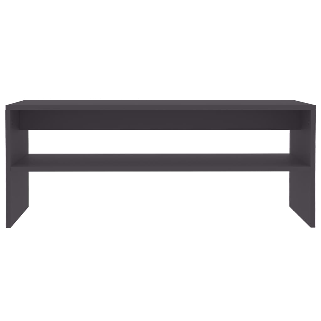 Salontafel 100x40x40 cm bewerkt hout grijs is nu te koop bij PeponiXL, paradijselijk wonen!