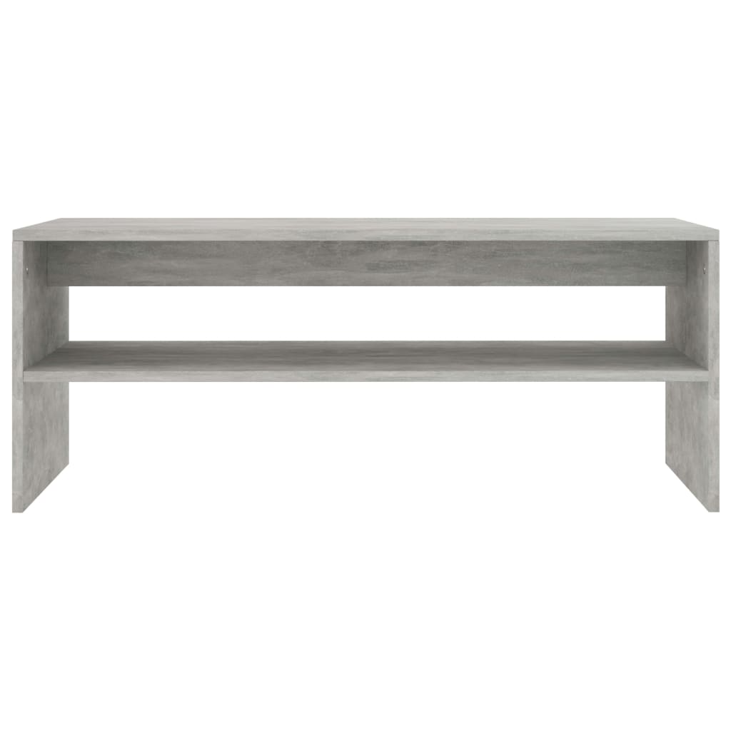 Salontafel 100x40x40 cm bewerkt hout betongrijs