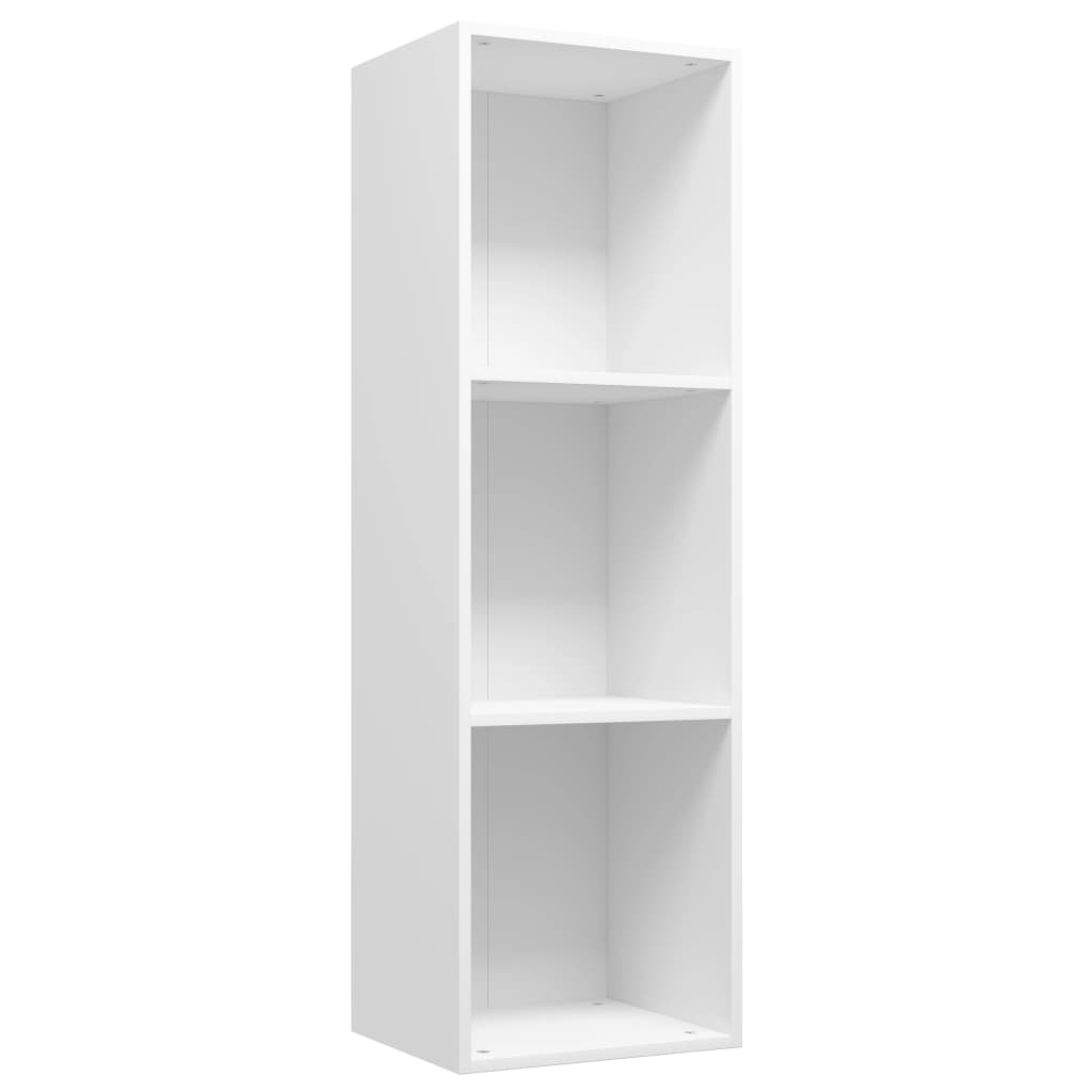 Boekenkast/tv-meubel 36x30x114 cm bewerkt hout wit is nu te koop bij PeponiXL, paradijselijk wonen!