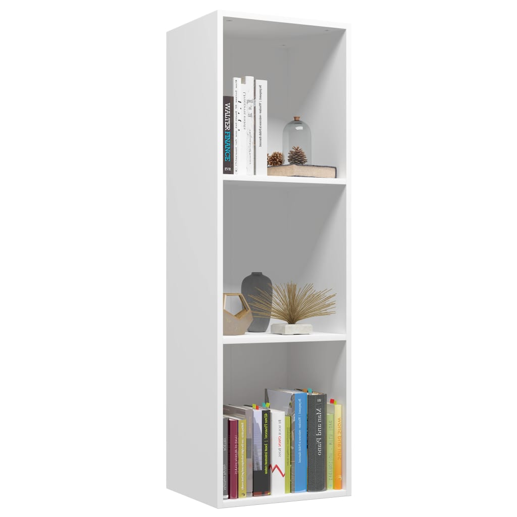 Boekenkast/tv-meubel 36x30x114 cm bewerkt hout wit is nu te koop bij PeponiXL, paradijselijk wonen!