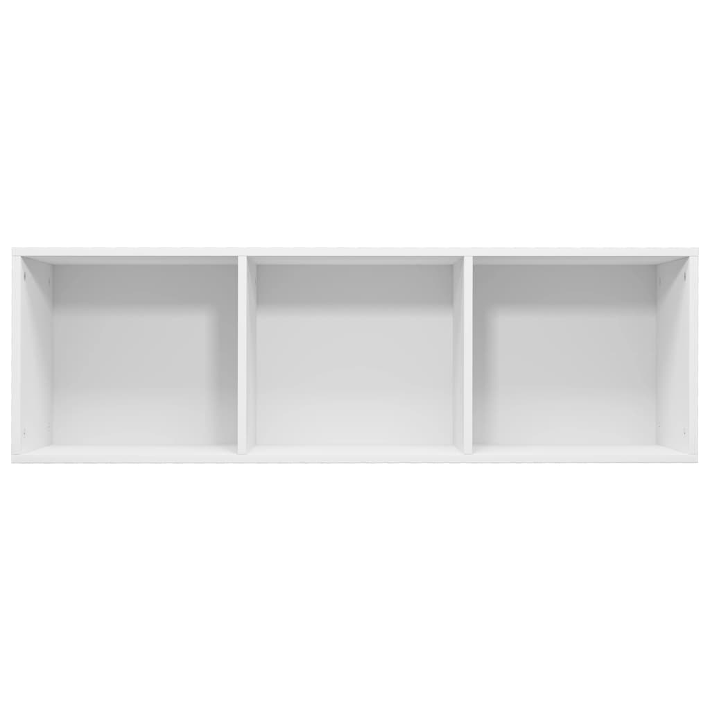 Boekenkast/tv-meubel 36x30x114 cm bewerkt hout wit is nu te koop bij PeponiXL, paradijselijk wonen!