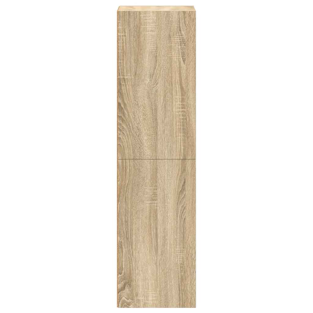 Boekenkast/tv-meubel 36x30x114cm bewerkt hout sonoma eikenkleur is nu te koop bij PeponiXL, paradijselijk wonen!