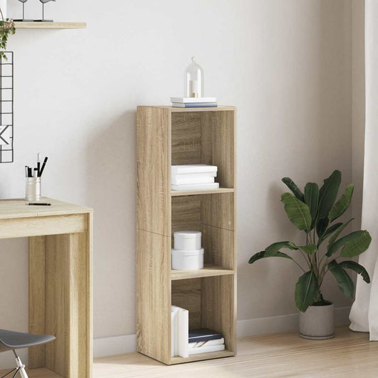 Boekenkast/tv-meubel 36x30x114cm bewerkt hout sonoma eikenkleur is nu te koop bij PeponiXL, paradijselijk wonen!