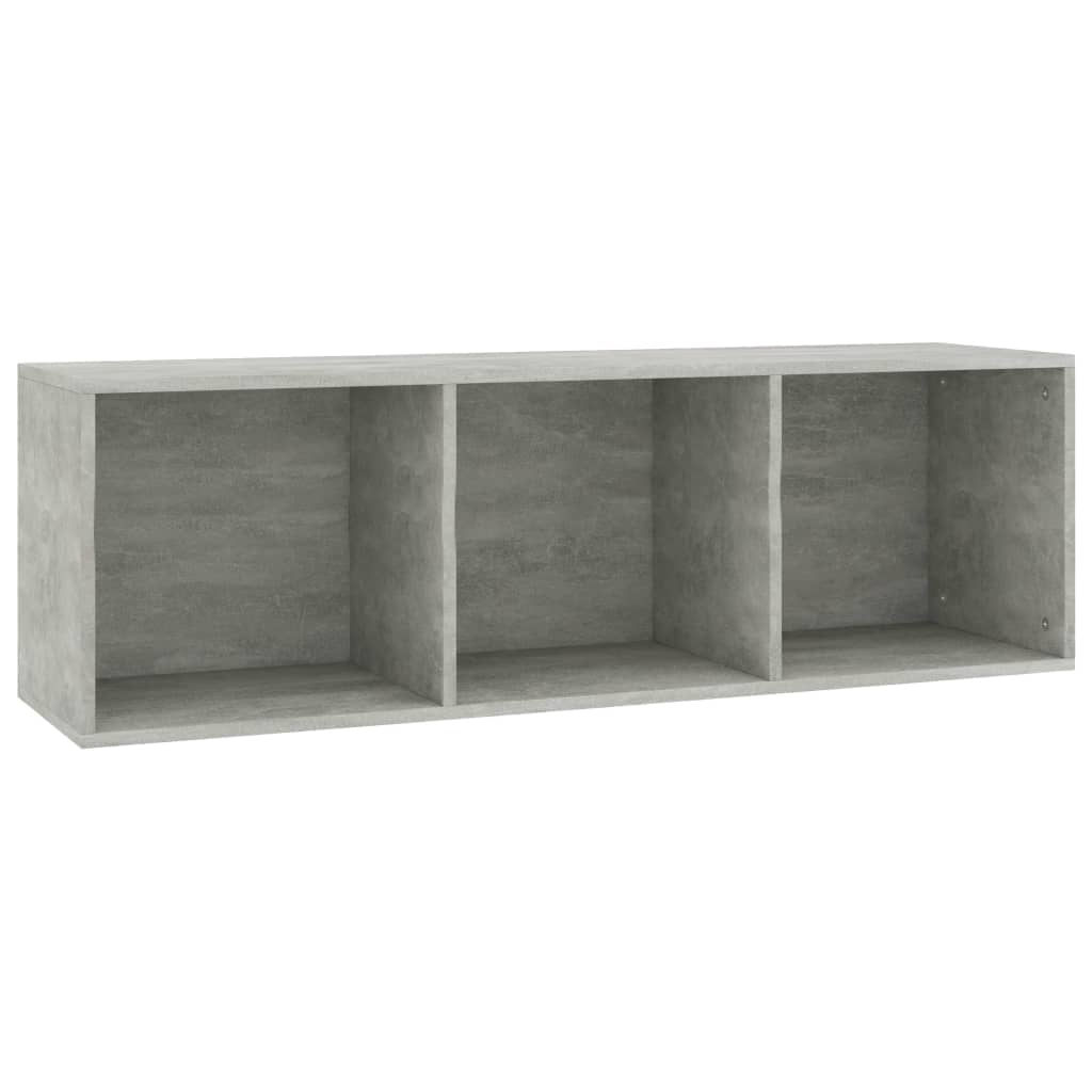 Boekenkast/tv-meubel 36x30x114 cm bewerkt hout betongrijs is nu te koop bij PeponiXL, paradijselijk wonen!