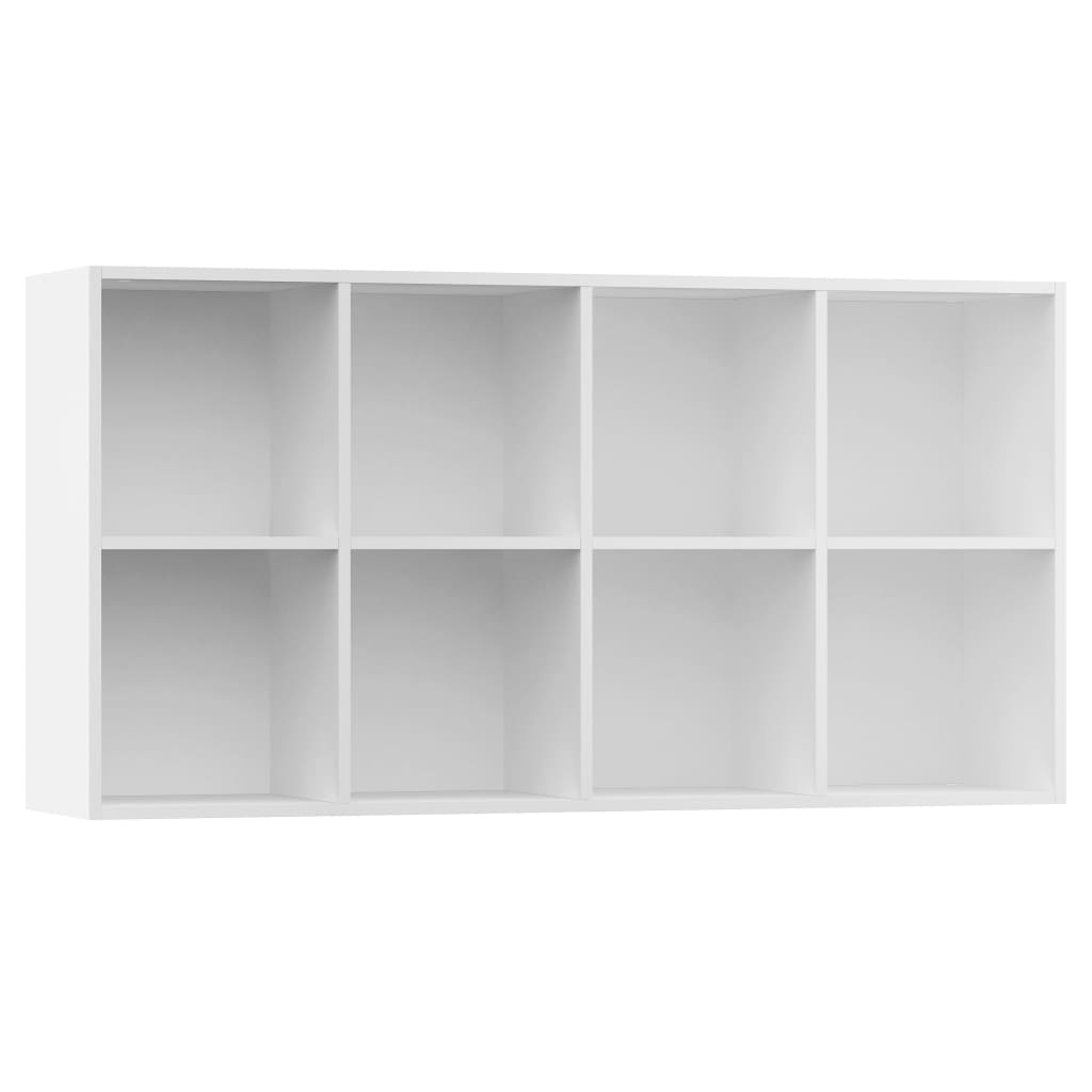 Boekenkast/dressoir 66x30x130 cm bewerkt hout wit is nu te koop bij PeponiXL, paradijselijk wonen!