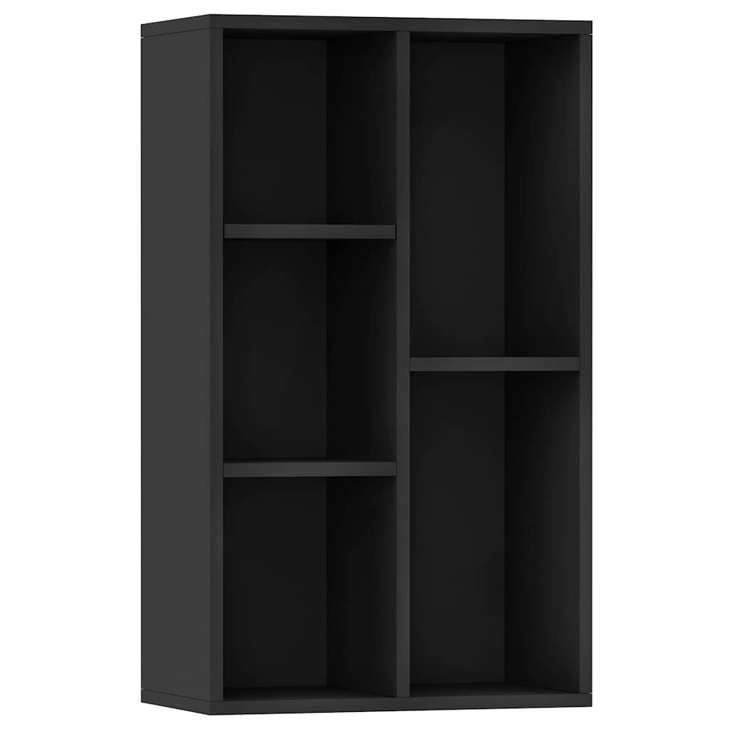 Boekenkast/dressoir 50x25x80 cm bewerkt hout zwart is nu te koop bij PeponiXL, paradijselijk wonen!