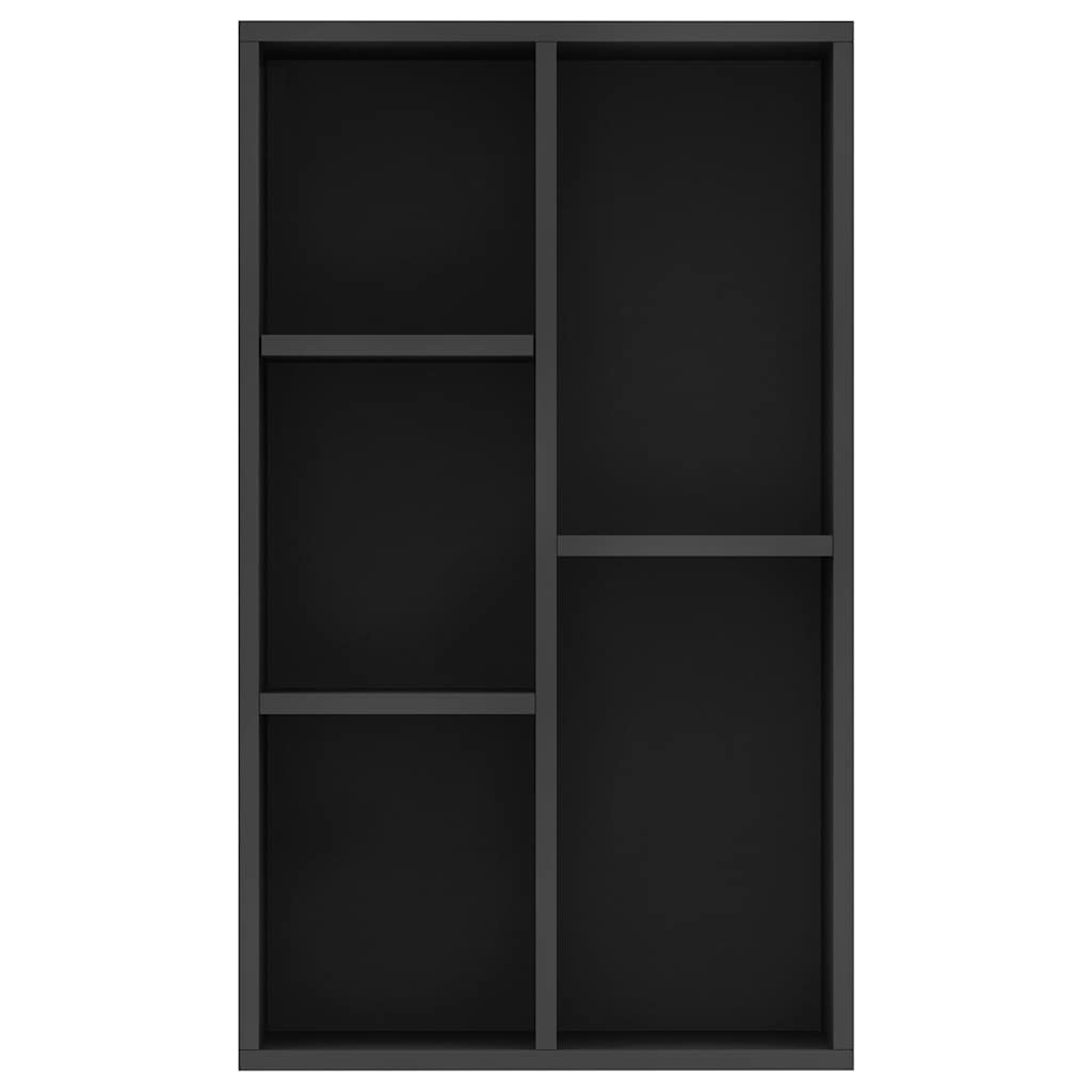 Boekenkast/dressoir 50x25x80 cm bewerkt hout zwart is nu te koop bij PeponiXL, paradijselijk wonen!