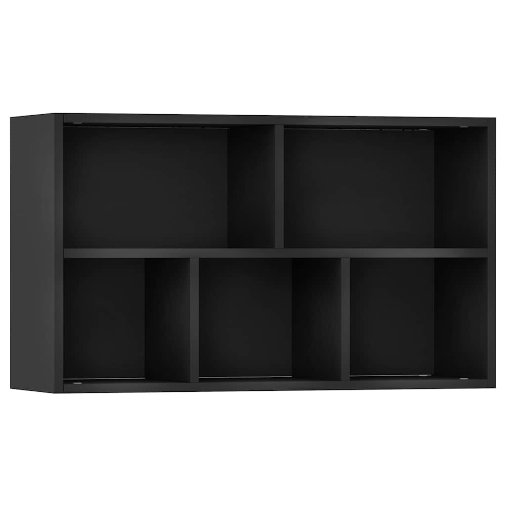 Boekenkast/dressoir 50x25x80 cm bewerkt hout zwart is nu te koop bij PeponiXL, paradijselijk wonen!