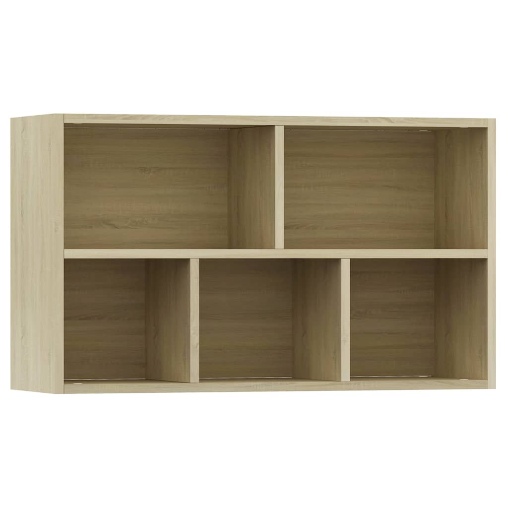 Boekenkast/dressoir 50x25x80 cm bewerkt hout sonoma eikenkleur is nu te koop bij PeponiXL, paradijselijk wonen!