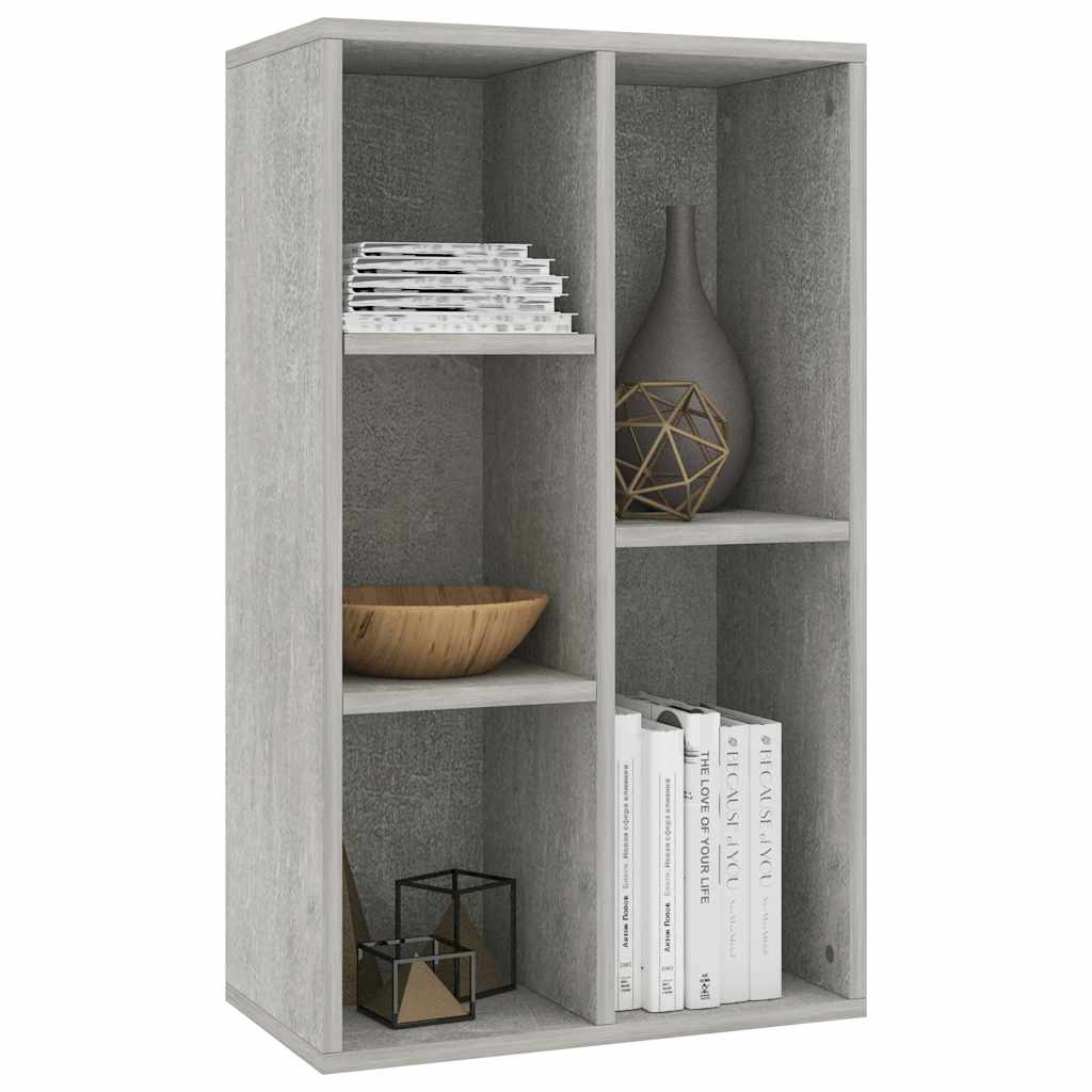 Boekenkast/dressoir 50x25x80 cm bewerkt hout betongrijs is nu te koop bij PeponiXL, paradijselijk wonen!