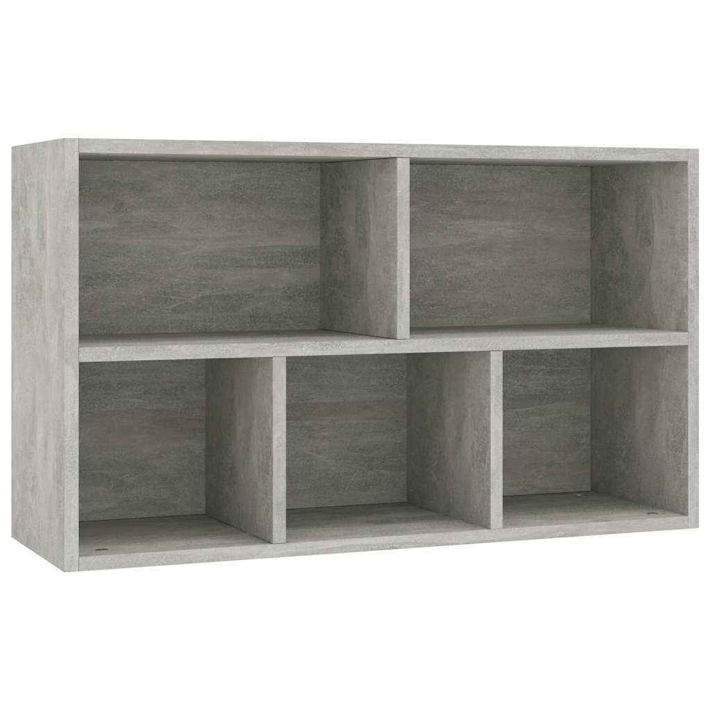 Boekenkast/dressoir 50x25x80 cm bewerkt hout betongrijs is nu te koop bij PeponiXL, paradijselijk wonen!