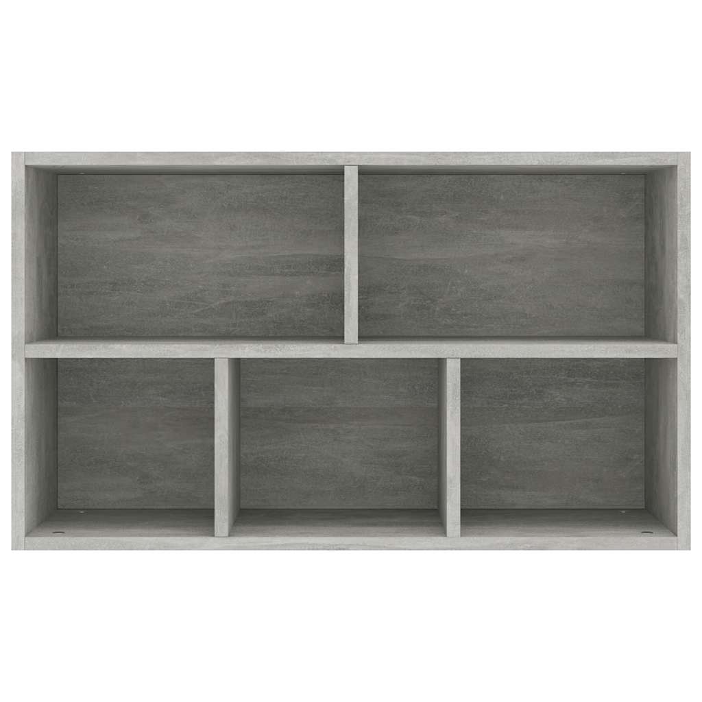 Boekenkast/dressoir 50x25x80 cm bewerkt hout betongrijs is nu te koop bij PeponiXL, paradijselijk wonen!