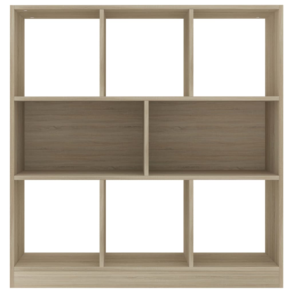 Boekenkast 97,5x29,5x100 cm bewerkt hout sonoma eikenkleurig is nu te koop bij PeponiXL, paradijselijk wonen!