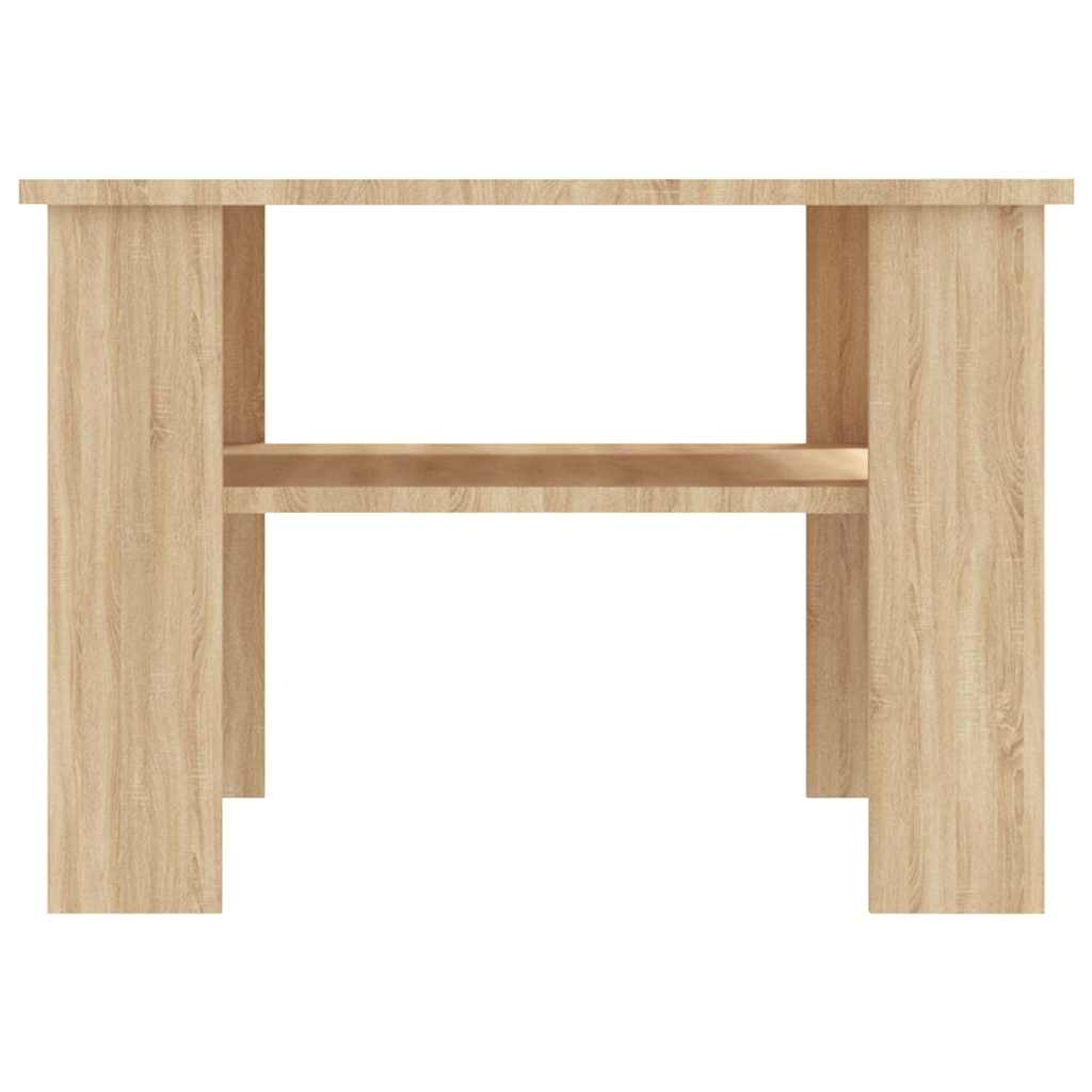 Salontafel 60x60x42 cm bewerkt hout sonoma eikenkleurig is nu te koop bij PeponiXL, paradijselijk wonen!