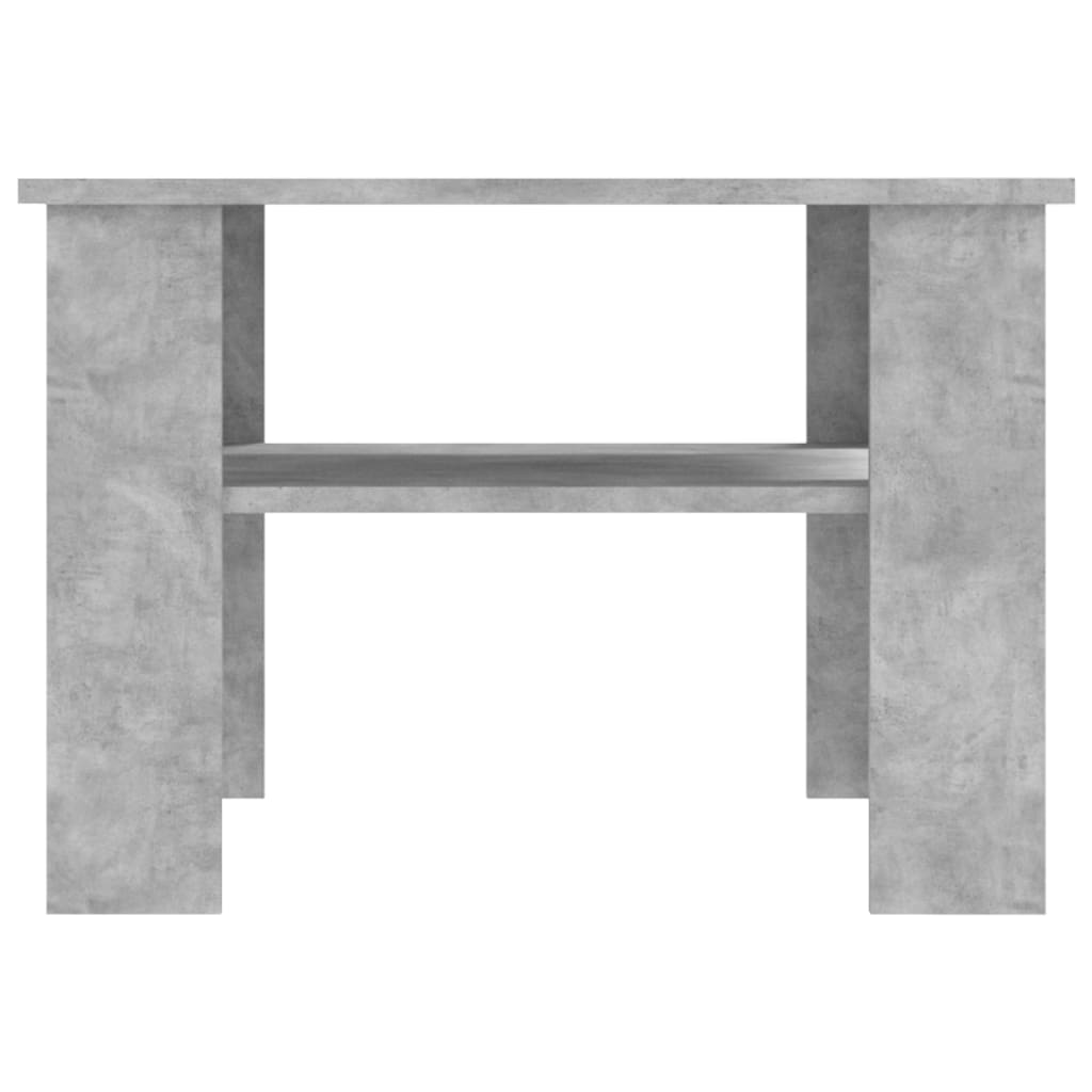 Salontafel 60x60x42 cm bewerkt hout betongrijs is nu te koop bij PeponiXL, paradijselijk wonen!