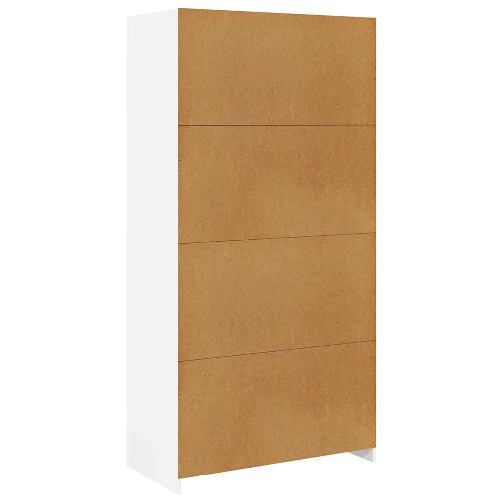 Kledingkast 100x50x200 cm bewerkt hout wit is nu te koop bij PeponiXL, paradijselijk wonen!