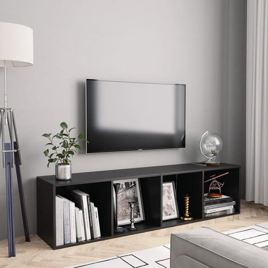 Boekenkast/tv-meubel 143x30x36 cm zwart is nu te koop bij PeponiXL, paradijselijk wonen!