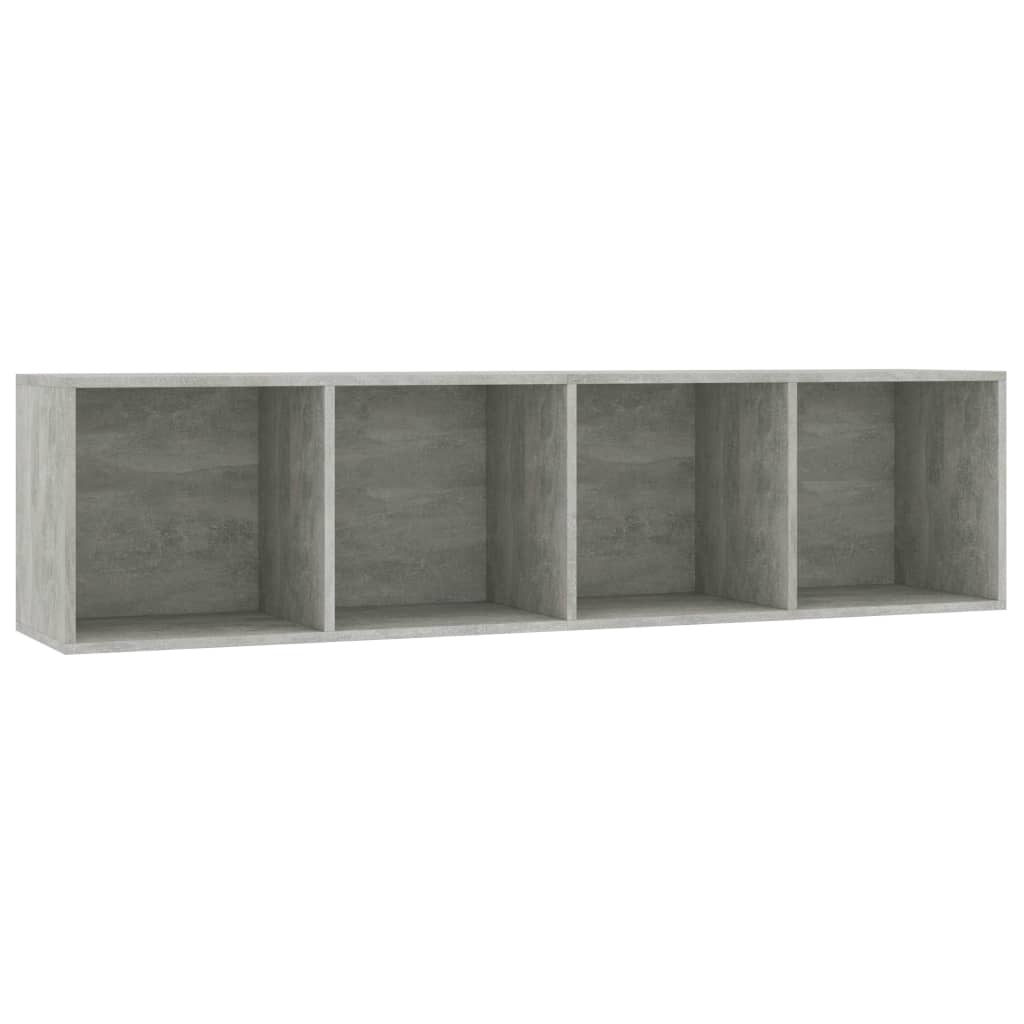 Boekenkast/tv-meubel 143x30x36 cm betongrijs is nu te koop bij PeponiXL, paradijselijk wonen!
