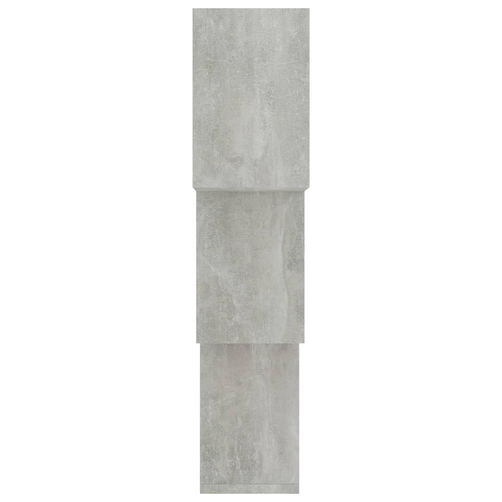 Wandschappen kubus 68x15x68 cm bewerkt hout betongrijs is nu te koop bij PeponiXL, paradijselijk wonen!
