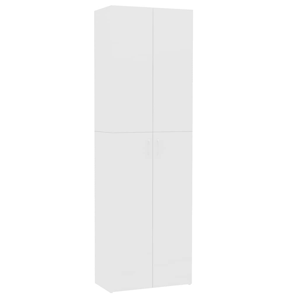 Kantoorkast 60x32x190 cm bewerkt hout wit is nu te koop bij PeponiXL, paradijselijk wonen!