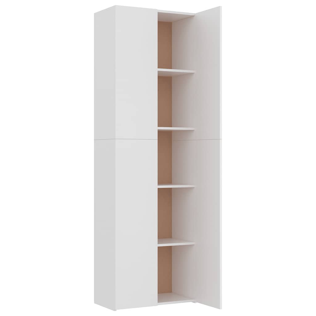 Kantoorkast 60x32x190 cm bewerkt hout wit is nu te koop bij PeponiXL, paradijselijk wonen!