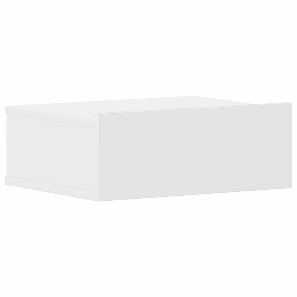 Nachtkastjes 2 st zwevend 40x30x15 cm bewerkt hout wit is nu te koop bij PeponiXL, paradijselijk wonen!