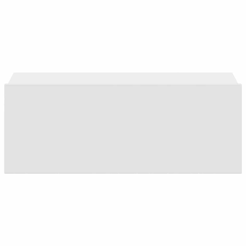 Nachtkastjes 2 st zwevend 40x30x15 cm bewerkt hout wit is nu te koop bij PeponiXL, paradijselijk wonen!