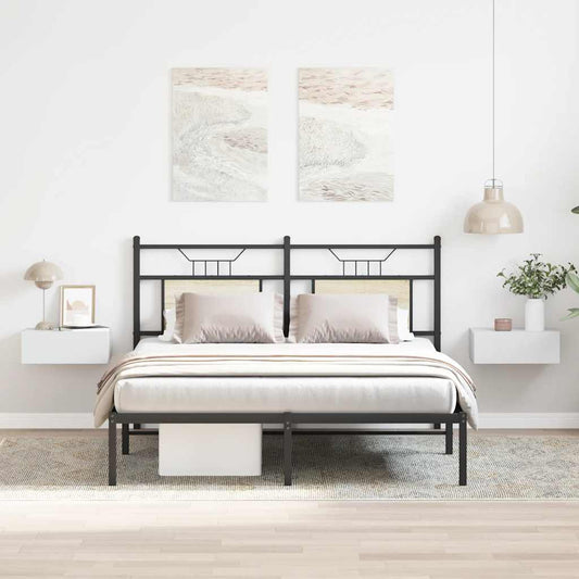 Nachtkastjes 2 st zwevend 40x30x15 cm bewerkt hout wit is nu te koop bij PeponiXL, paradijselijk wonen!