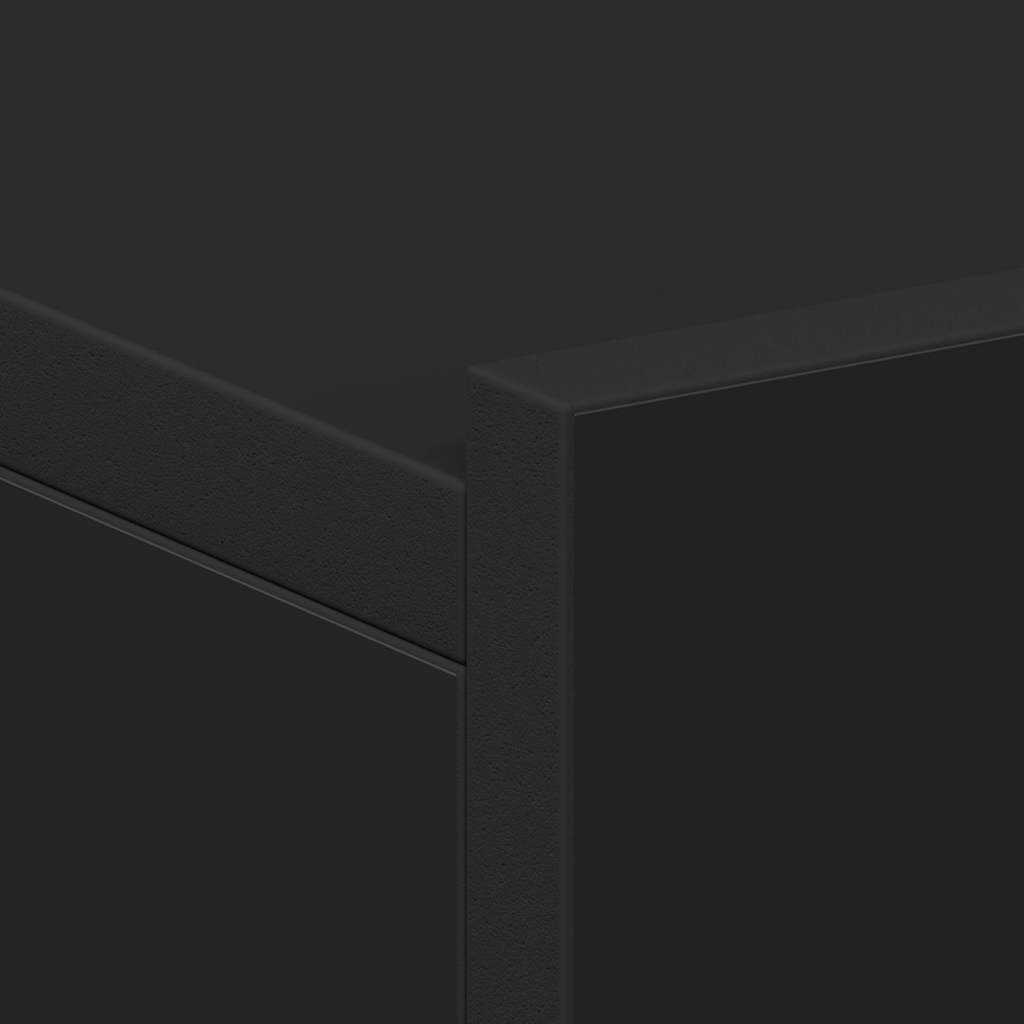 Nachtkastje zwevend 40x30x15 cm bewerkt hout zwart is nu te koop bij PeponiXL, paradijselijk wonen!