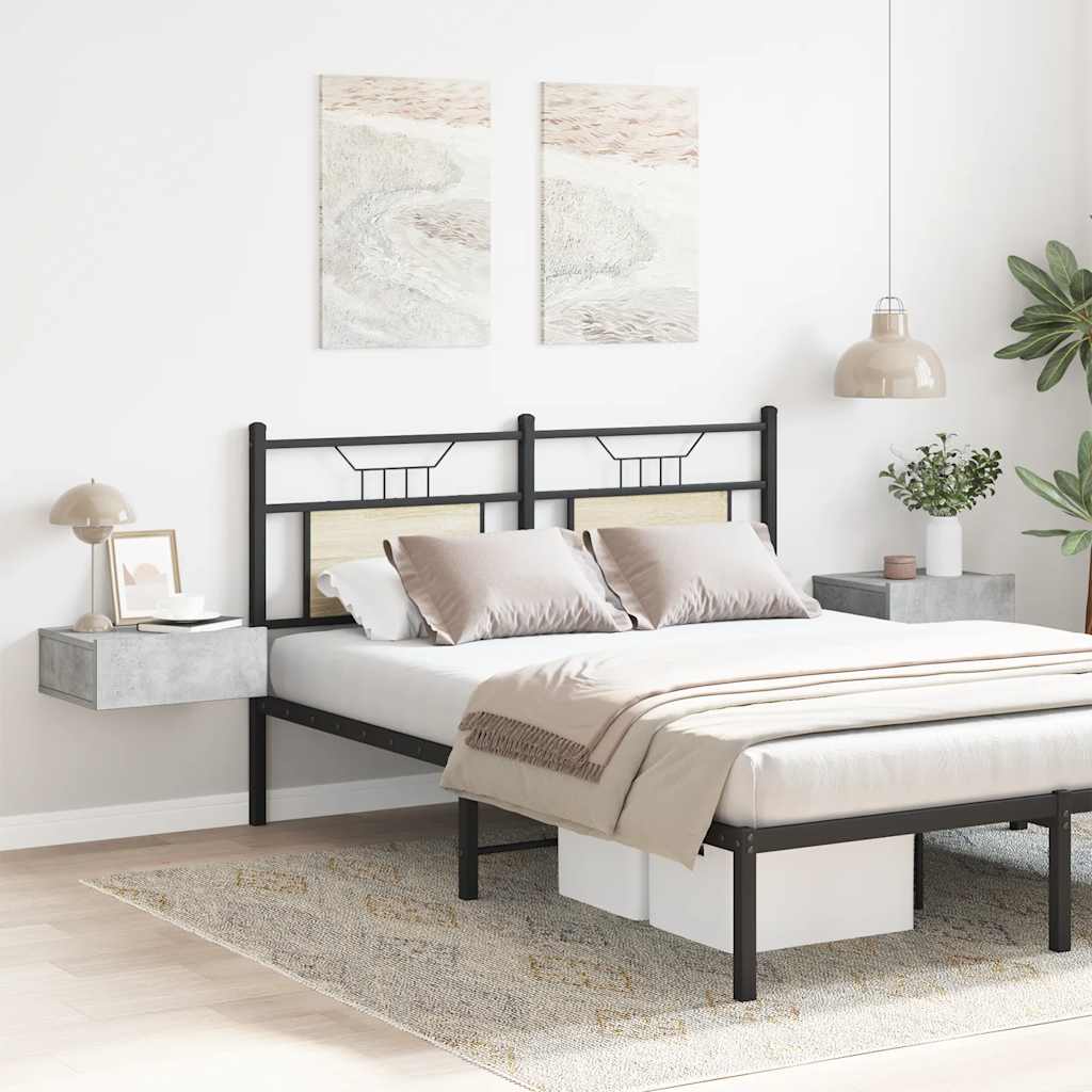 Nachtkastjes 2 st zwevend 40x30x15 cm bewerkt hout betongrijs is nu te koop bij PeponiXL, paradijselijk wonen!