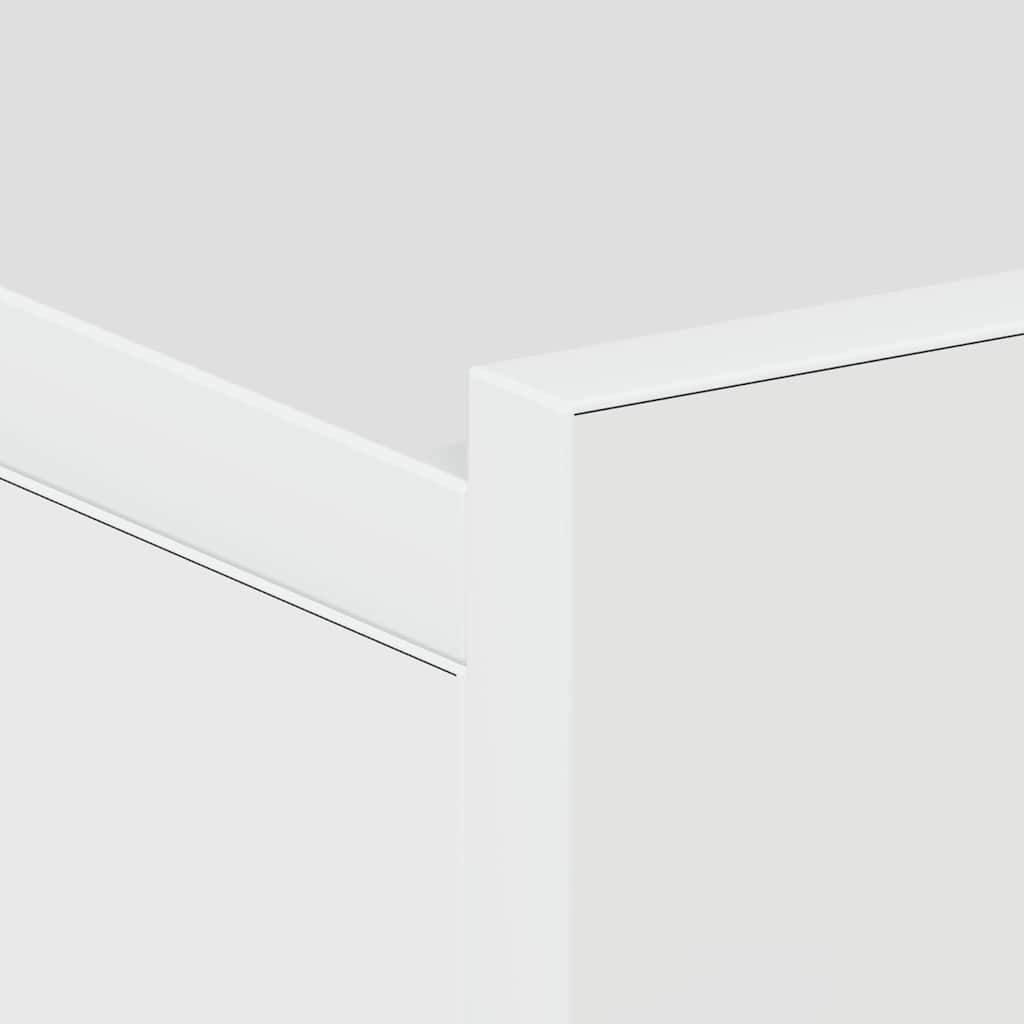 Nachtkastje zwevend 40x30x15 cm bewerkt hout hoogglans wit is nu te koop bij PeponiXL, paradijselijk wonen!