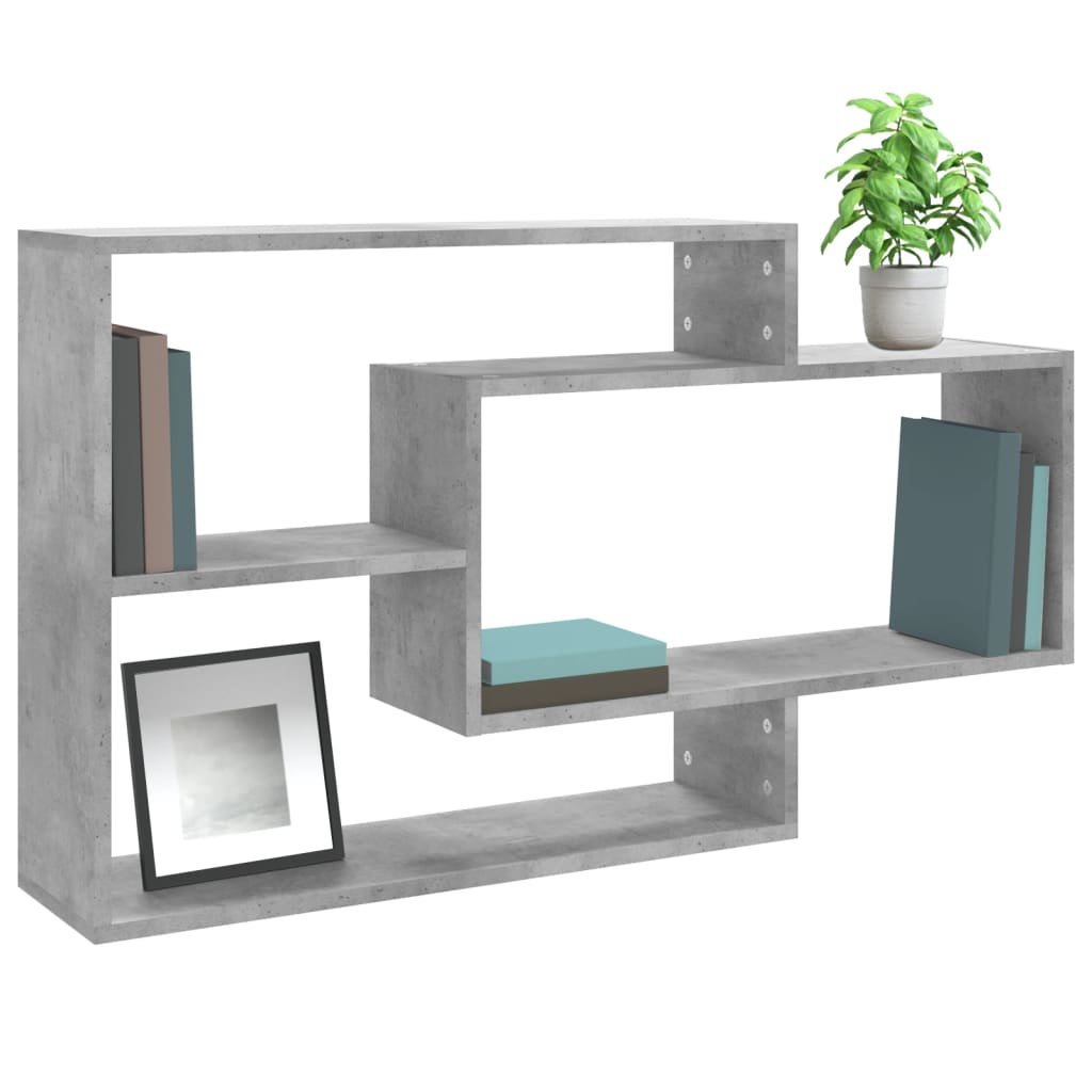 Wandschappen 104x20x58,5 cm bewerkt hout betongrijs is nu te koop bij PeponiXL, paradijselijk wonen!