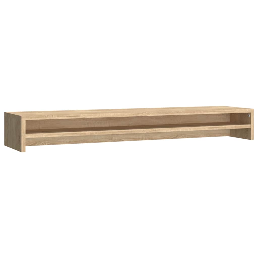 Monitorstandaard 100x24x13 cm bewerkt hout sonoma eikenkleurig is nu te koop bij PeponiXL, paradijselijk wonen!