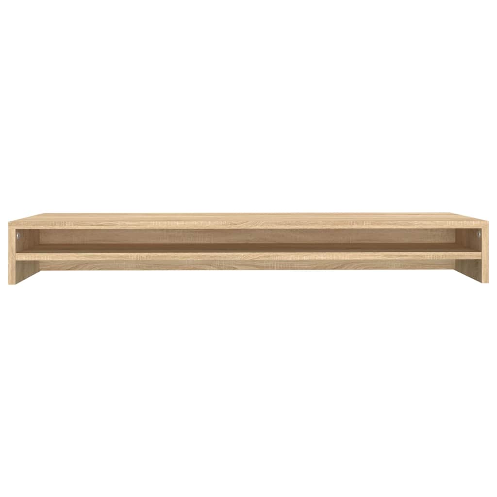 Monitorstandaard 100x24x13 cm bewerkt hout sonoma eikenkleurig is nu te koop bij PeponiXL, paradijselijk wonen!