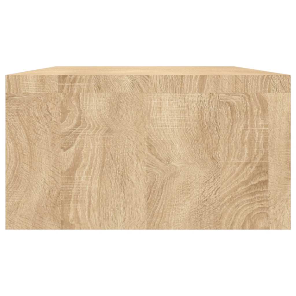 Monitorstandaard 100x24x13 cm bewerkt hout sonoma eikenkleurig is nu te koop bij PeponiXL, paradijselijk wonen!