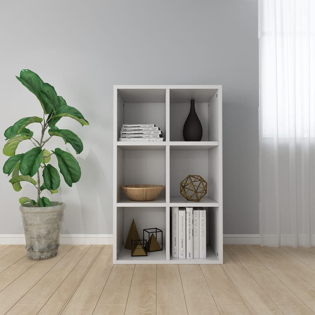 Boekenkast/dressoir 66x30x98 cm bewerkt hout wit is nu te koop bij PeponiXL, paradijselijk wonen!