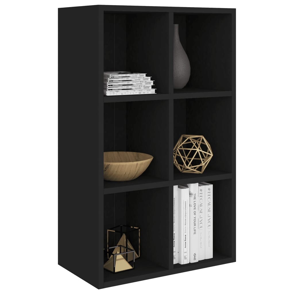 Boekenkast/dressoir 66x30x98 cm bewerkt hout zwart is nu te koop bij PeponiXL, paradijselijk wonen!