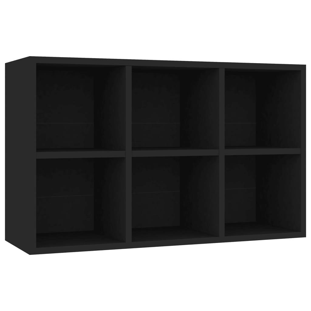 Boekenkast/dressoir 66x30x98 cm bewerkt hout zwart is nu te koop bij PeponiXL, paradijselijk wonen!