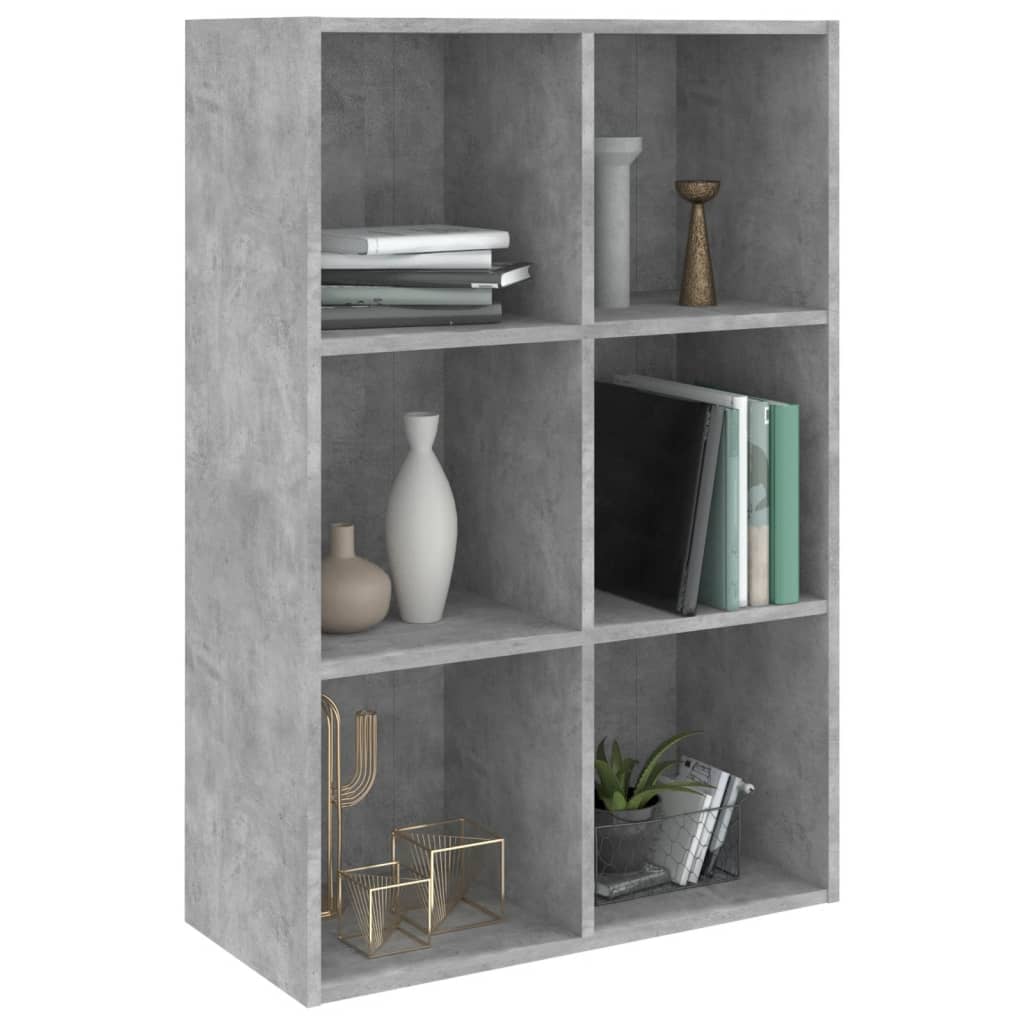 Boekenkast/dressoir 66x30x98 cm bewerkt hout betongrijs is nu te koop bij PeponiXL, paradijselijk wonen!