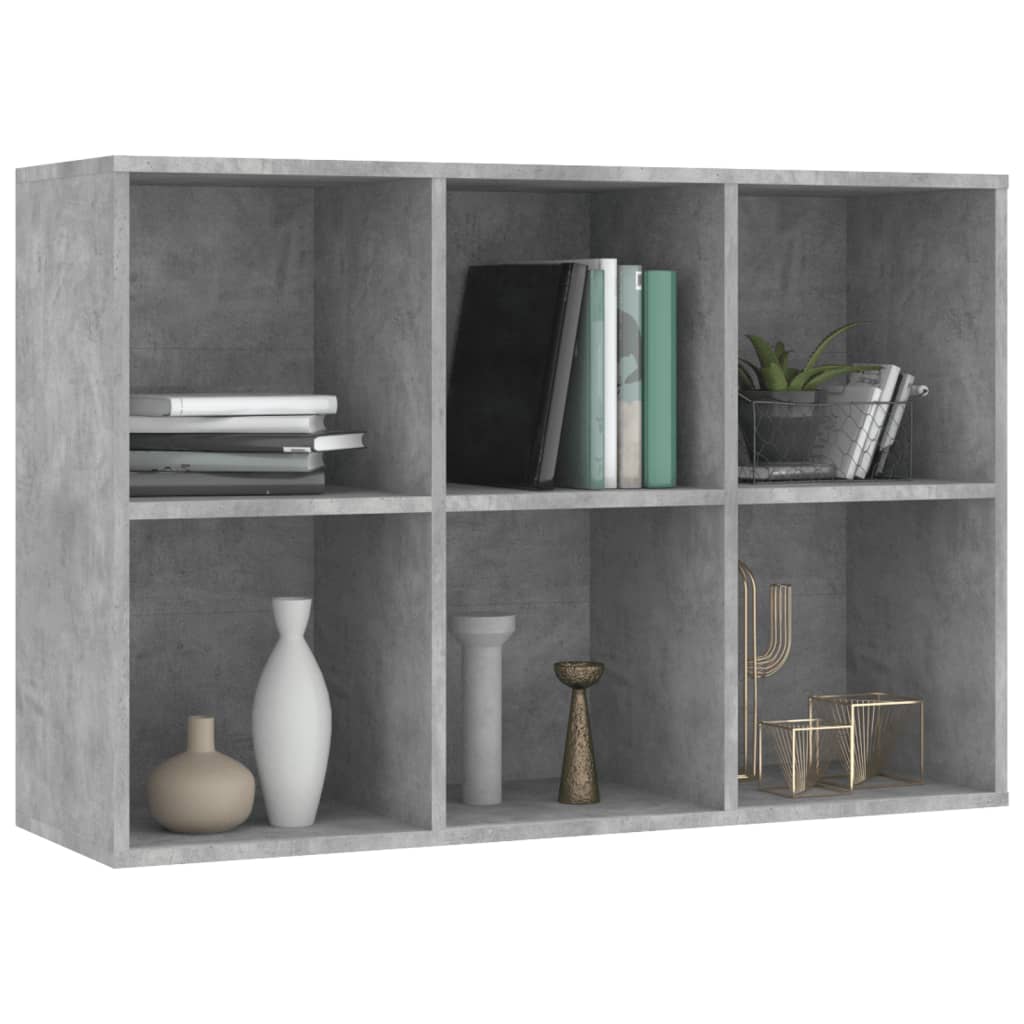 Boekenkast/dressoir 66x30x98 cm bewerkt hout betongrijs is nu te koop bij PeponiXL, paradijselijk wonen!