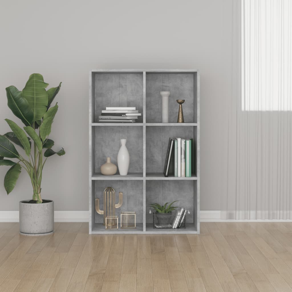 Boekenkast/dressoir 66x30x98 cm bewerkt hout betongrijs is nu te koop bij PeponiXL, paradijselijk wonen!