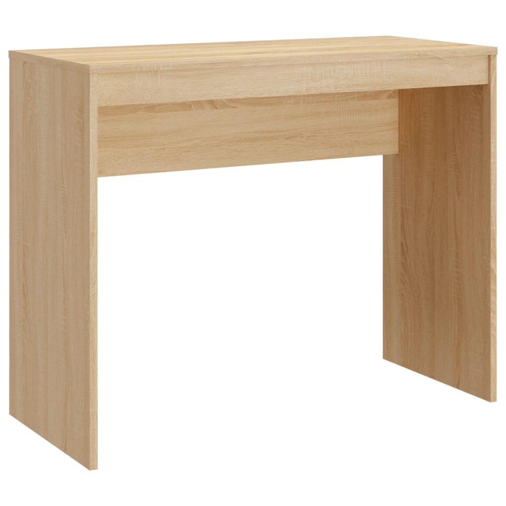 Bureau 90x40x72 cm bewerkt hout sonoma eikenkleurig is nu te koop bij PeponiXL, paradijselijk wonen!