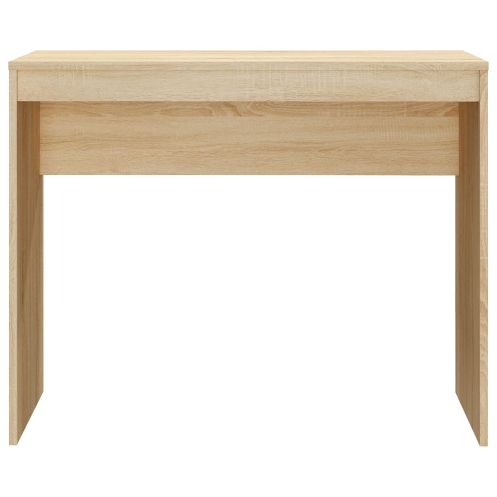 Bureau 90x40x72 cm bewerkt hout sonoma eikenkleurig is nu te koop bij PeponiXL, paradijselijk wonen!